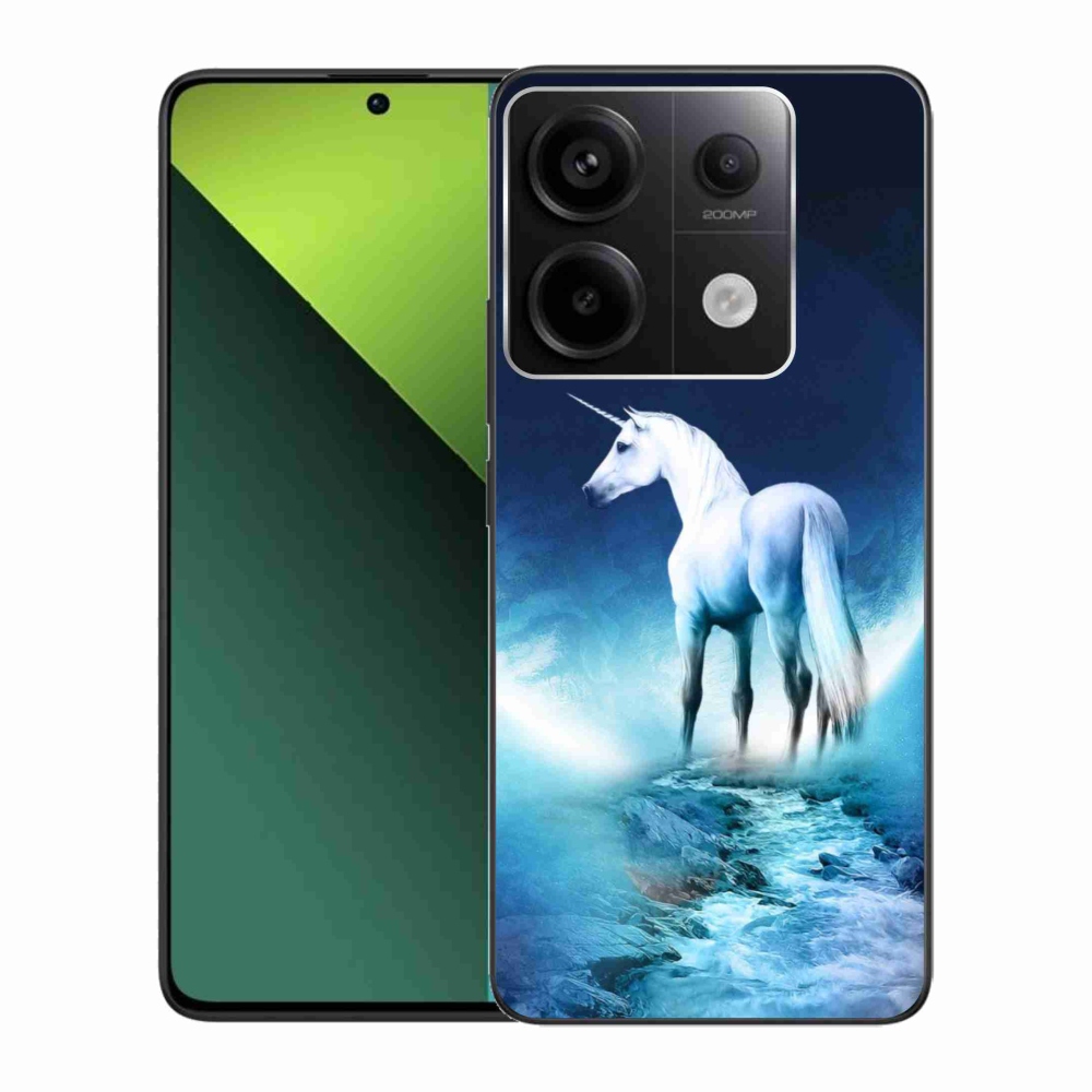 Gelový kryt mmCase na Xiaomi Redmi Note 13 Pro 5G/Poco X6 5G - bílý jednorožec