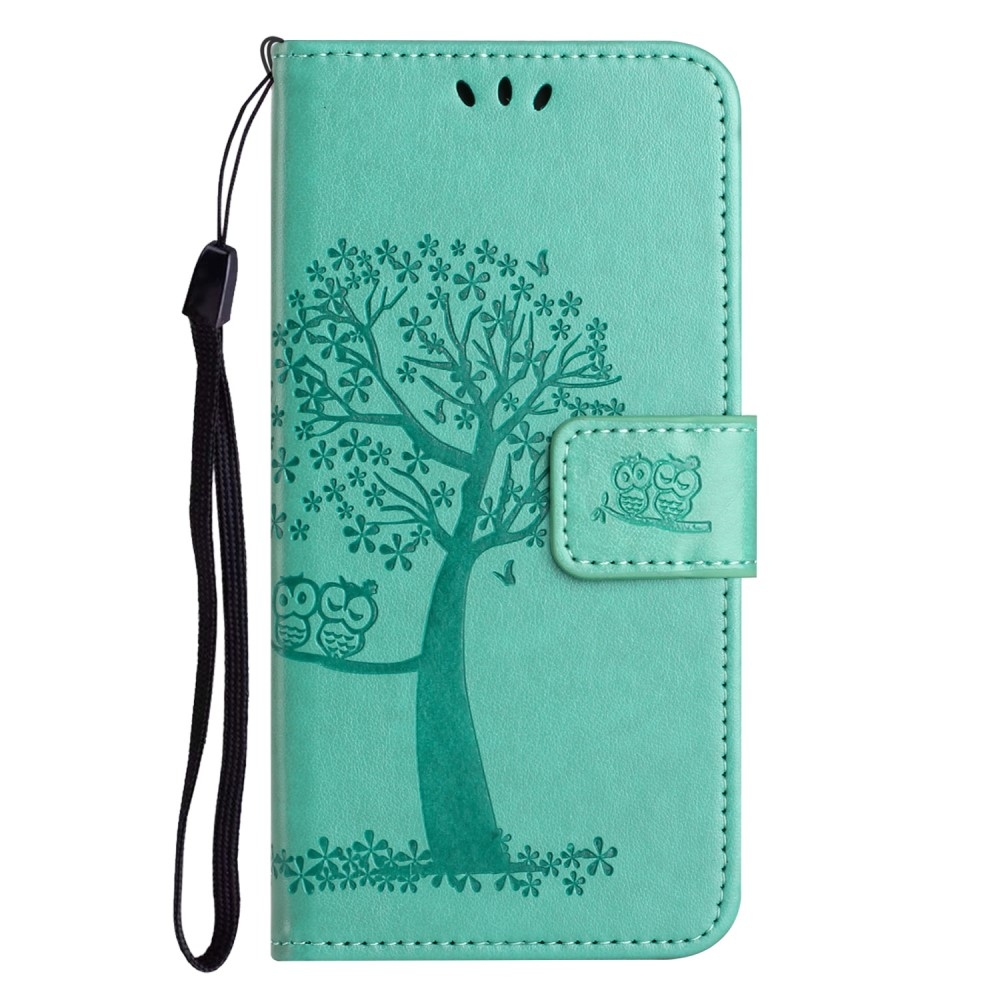 Tree knížkové pouzdro na iPhone 15 Pro Max - modrozelené