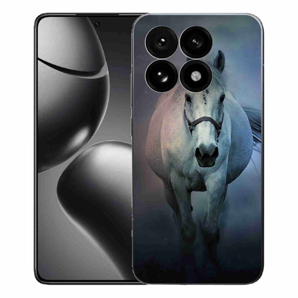 Gelový kryt mmCase na Xiaomi 15T - běžící bílý kůň
