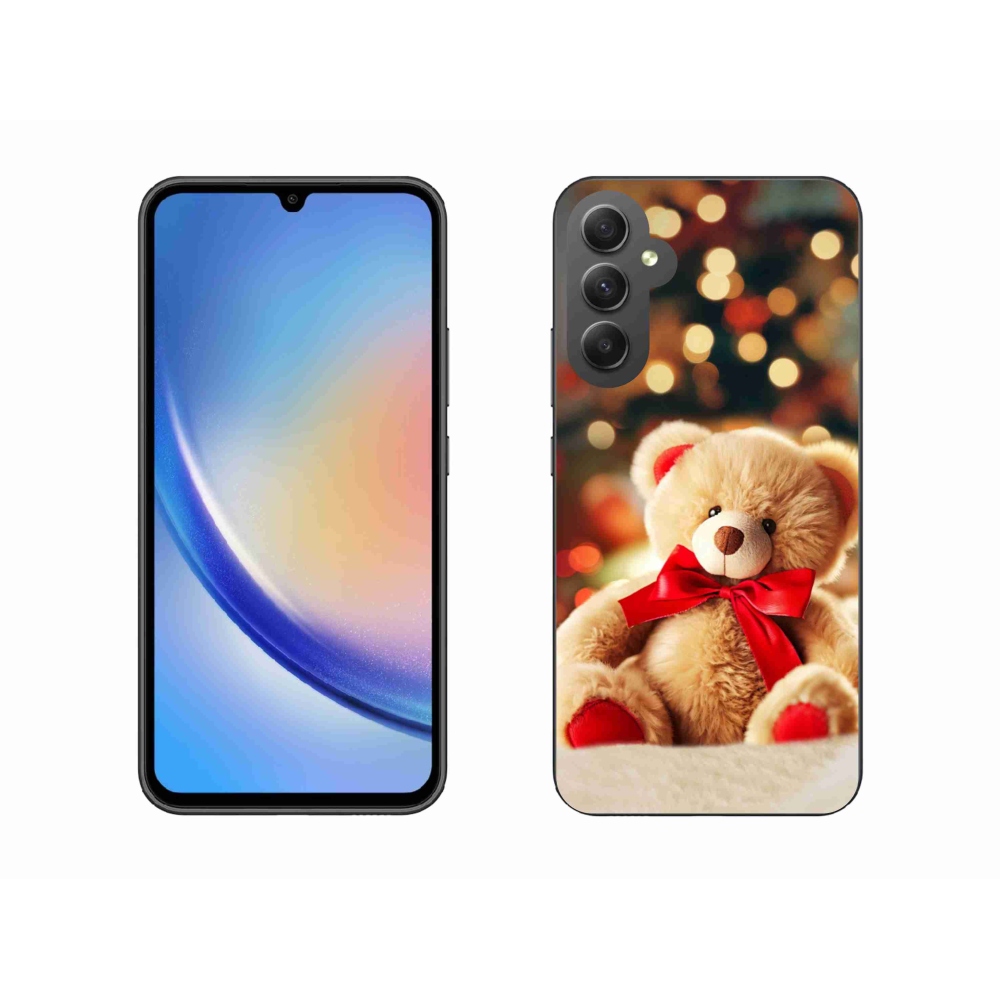 Gelový kryt mmCase na Samsung Galaxy A34 5G - plyšový medvídek