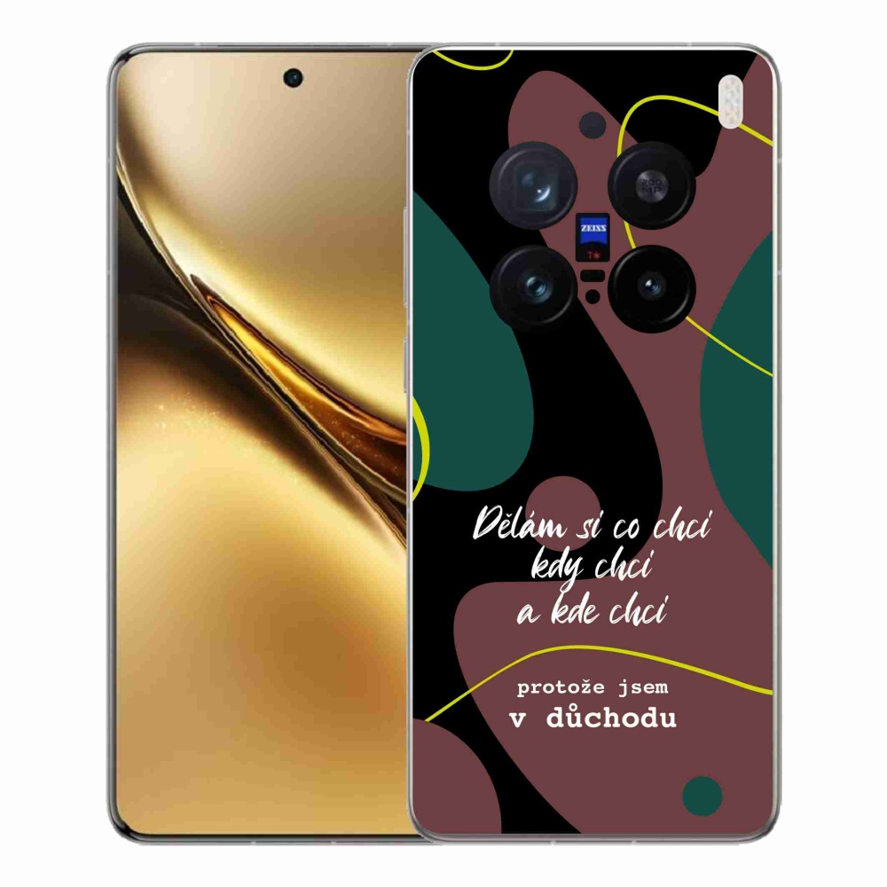 Gelový kryt mmCase na Vivo X200 Pro 5G - vtipný text 10 černé pozadí