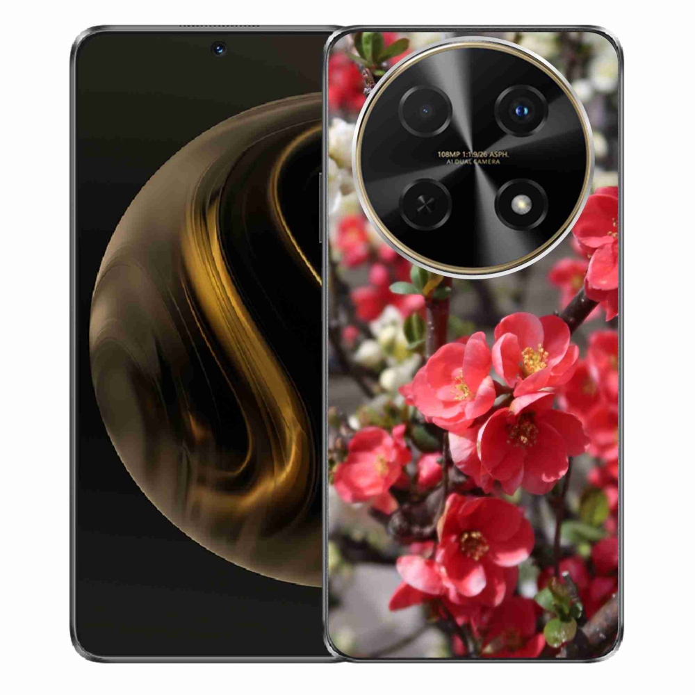 Gelový kryt mmCase na Huawei Nova 12i - červené květy