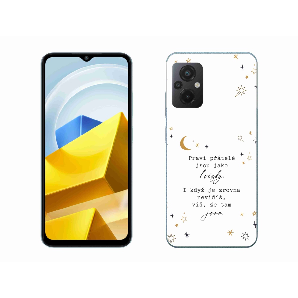 Gelový kryt mmCase na Xiaomi Poco M5 4G - citát 6 bílé pozadí
