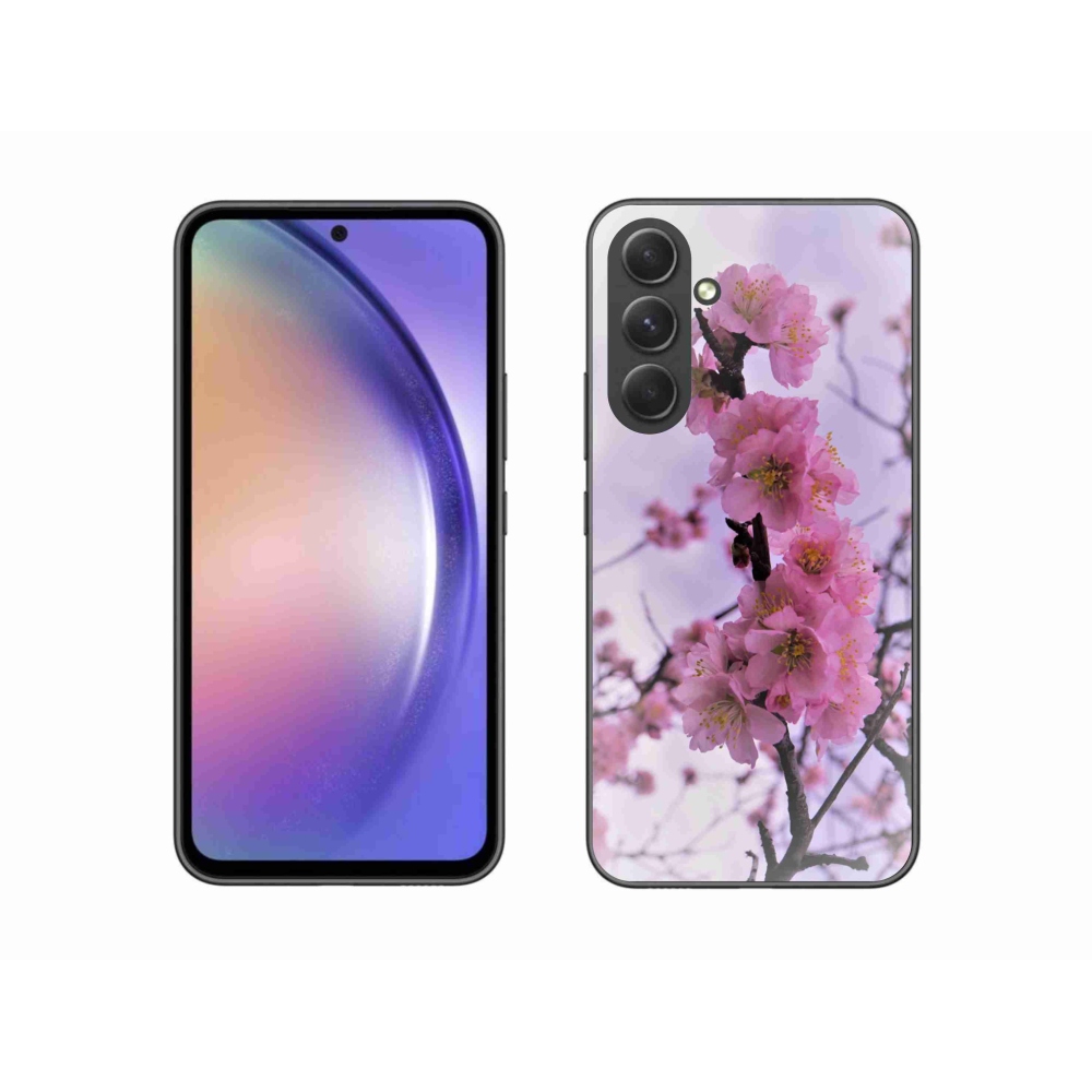 Gelový kryt mmCase na Samsung Galaxy A54 5G - květiny 7