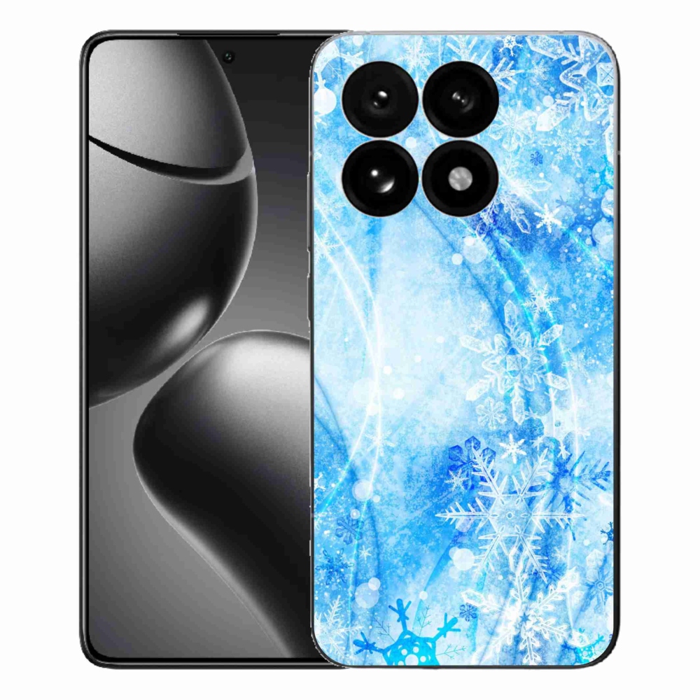 Gelový kryt mmCase na Xiaomi 15T - sněhové vločky