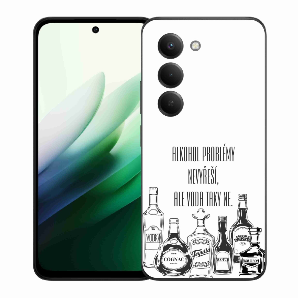 Gelový kryt mmCase na Xiaomi Redmi 15 5G (169mm) - vtipný text bílé pozadí