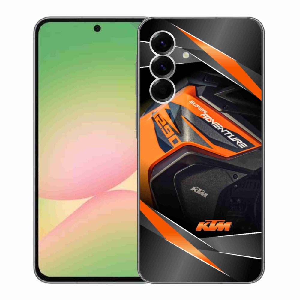 Gelový kryt mmCase na Samsung Galaxy A56 5G - motorka ktm