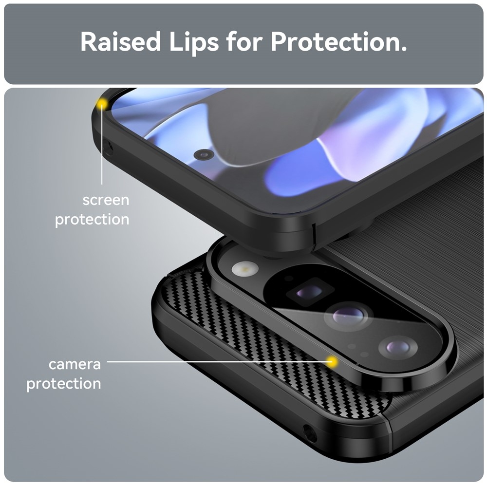 Carbon odolný gelový obal na Google Pixel 10 Pro/Pixel 10 - černý