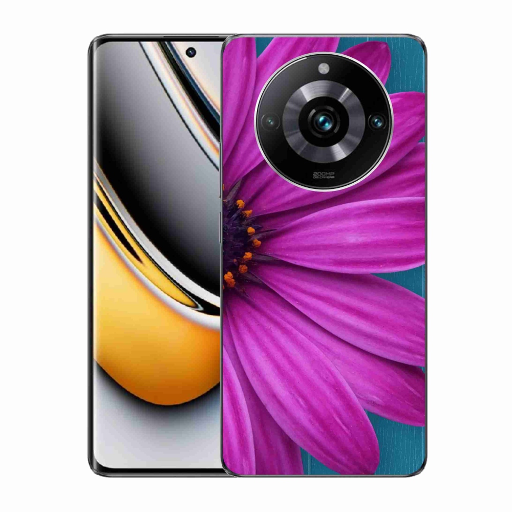 Gelový obal mmCase na Realme 11 Pro/11 Pro+ - fialová kopretina