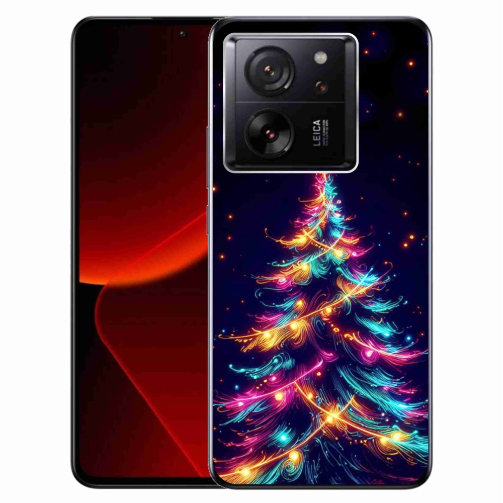 Gelový kryt mmCase na Xiaomi 13T/13T Pro - neonový vánoční stromek