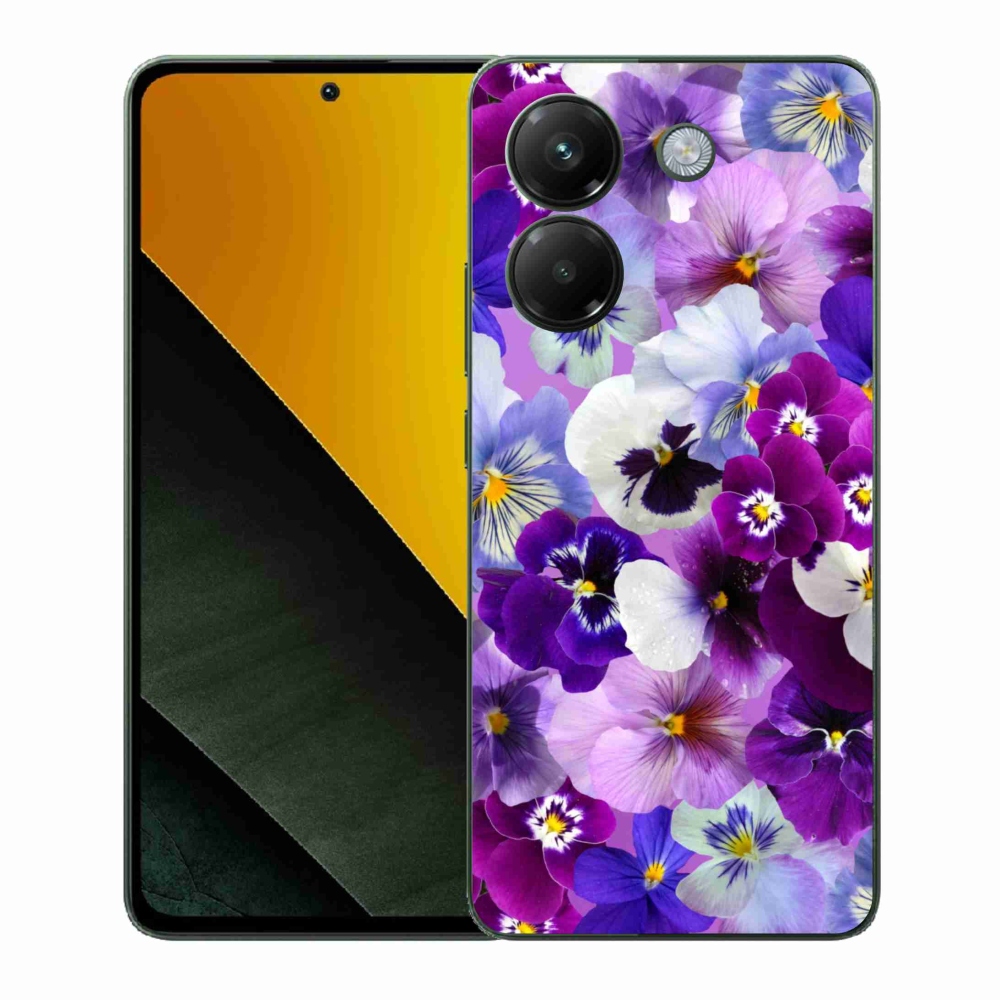 Gelový kryt mmCase na Xiaomi Poco M7 Pro 5G - květiny 9