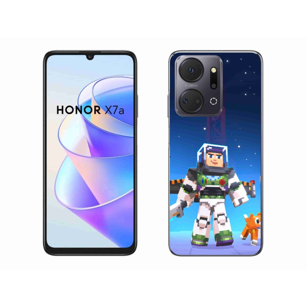 Gelový kryt mmCase na Honor X7a - minecraft 2