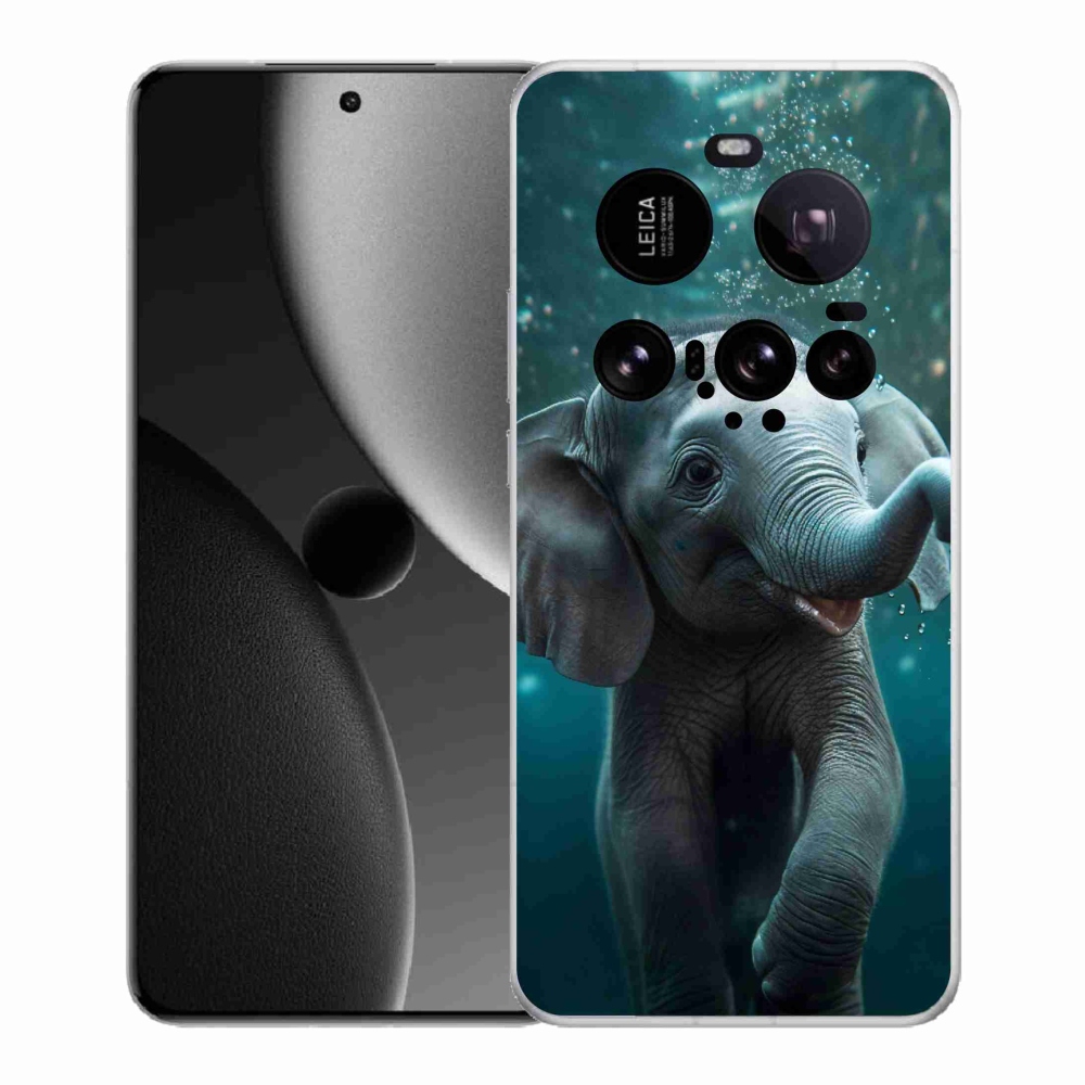 Gelový kryt mmCase na Xiaomi 15 Ultra - slůně pod vodou