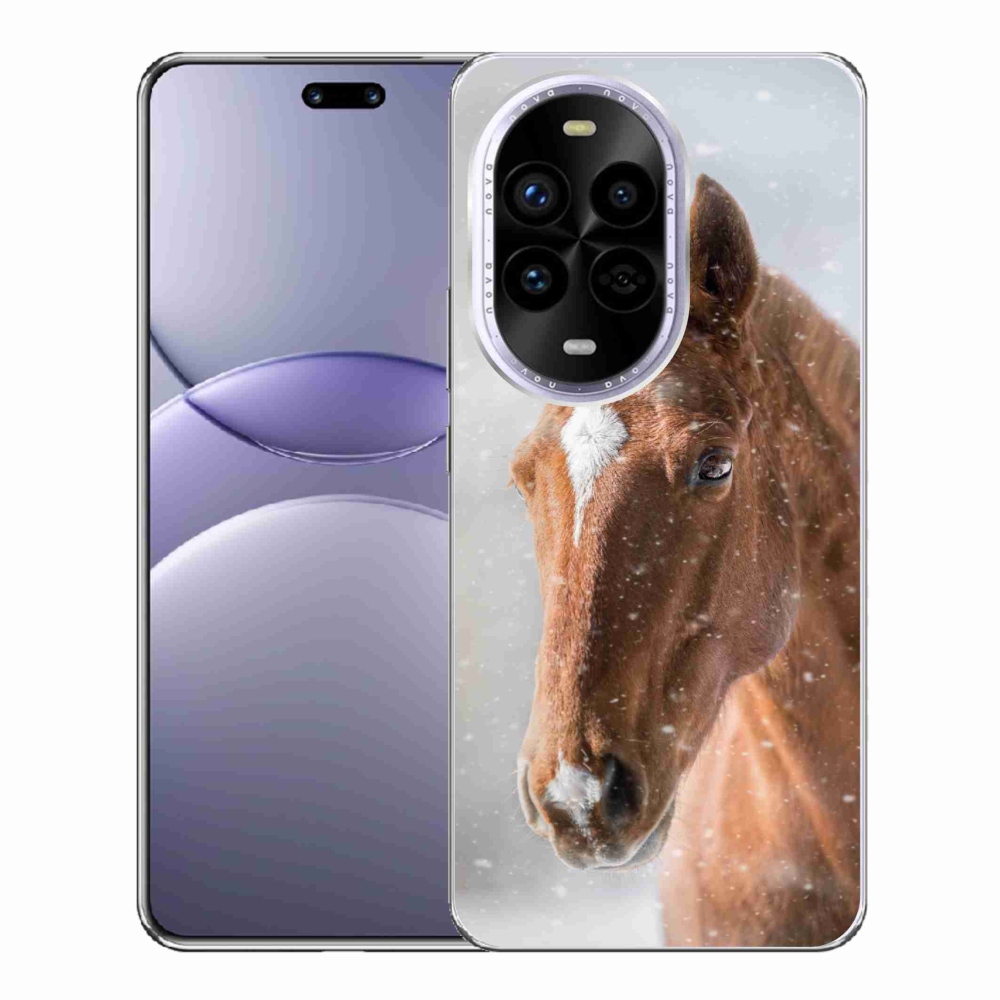 Gelový kryt mmCase na Huawei Nova 13 Pro 5G - hnědý kůň 2