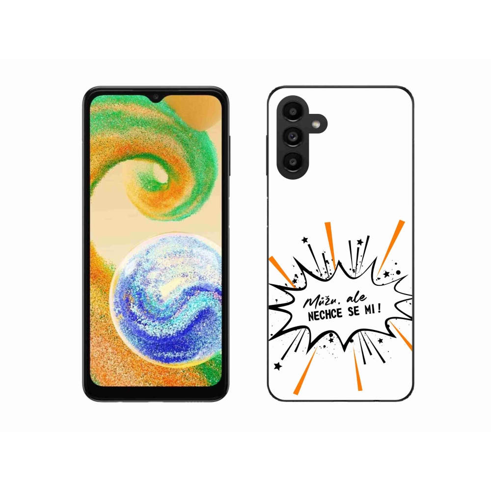 Gelový kryt mmCase na Samsung Galaxy A04s (164.7x76.7x9.1mm) - vtipný text 11 bílé pozadí