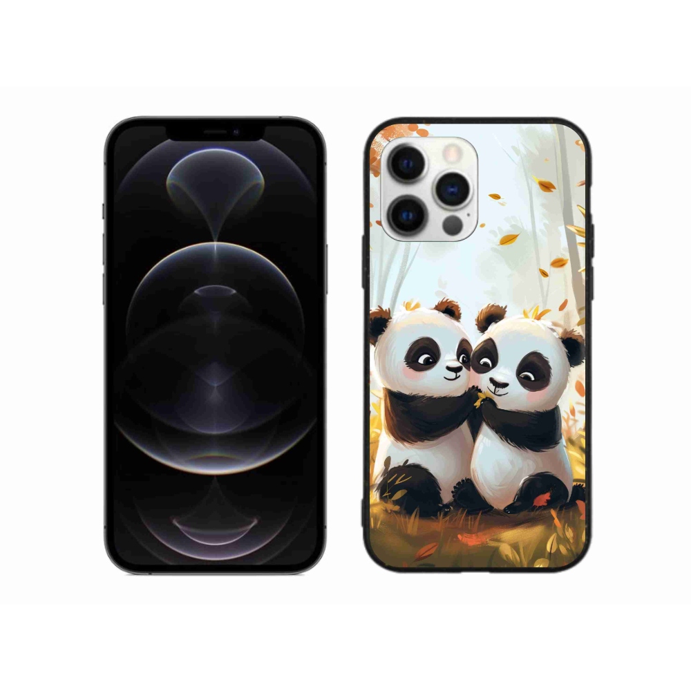 Gelový kryt mmCase na iPhone 12 Pro Max - pandy