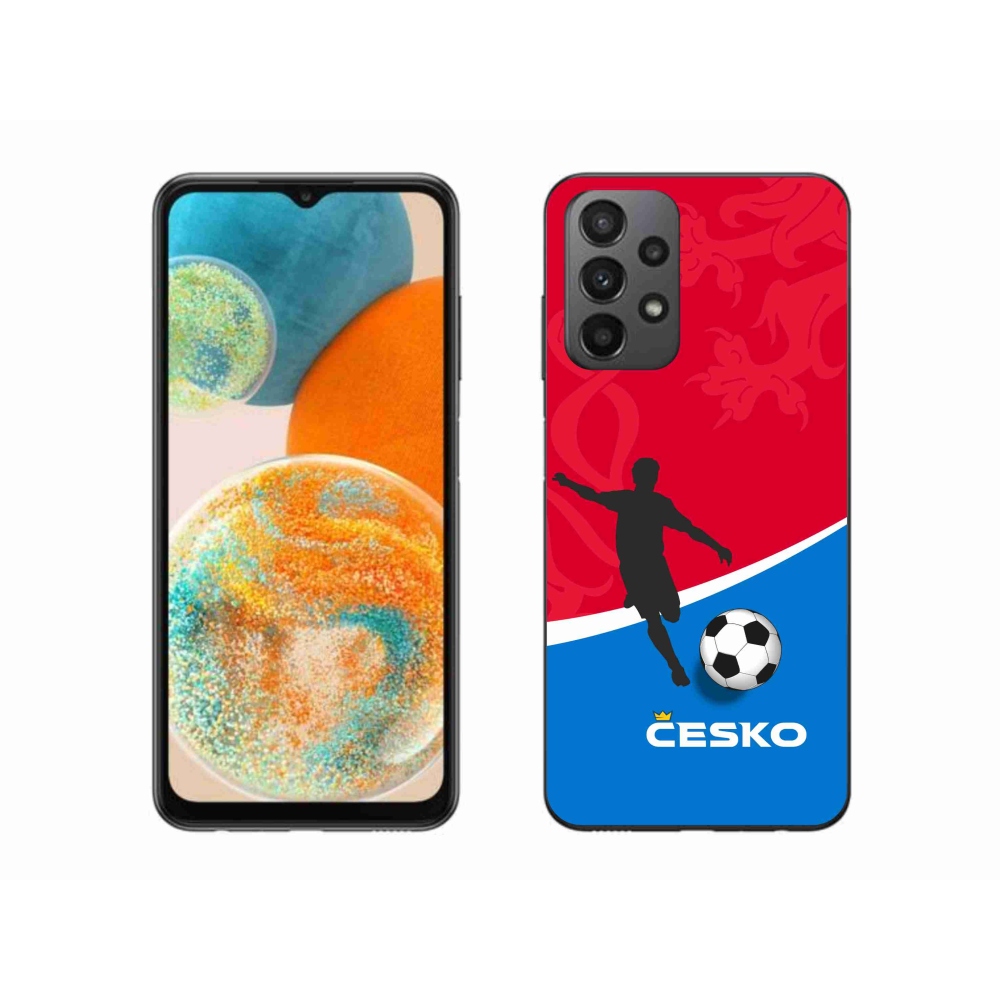 Gelový kryt mmCase na Samsung Galaxy A23 4G/5G - fotbal Česko