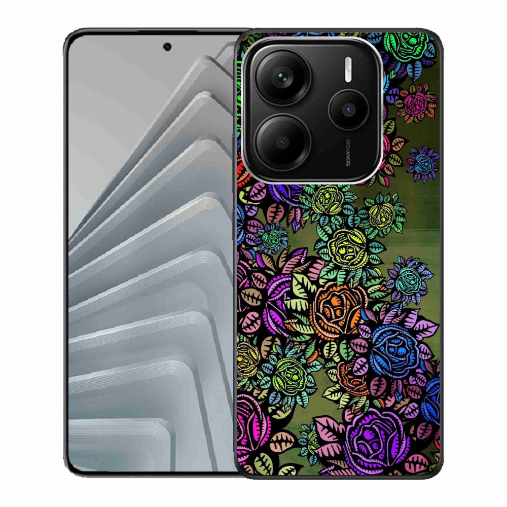 Gelový kryt mmCase na Xiaomi Redmi Note 14 5G - květiny 6