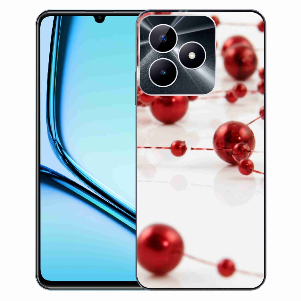 Gelový kryt mmCase na Realme Note 50 - vánoční řetěz