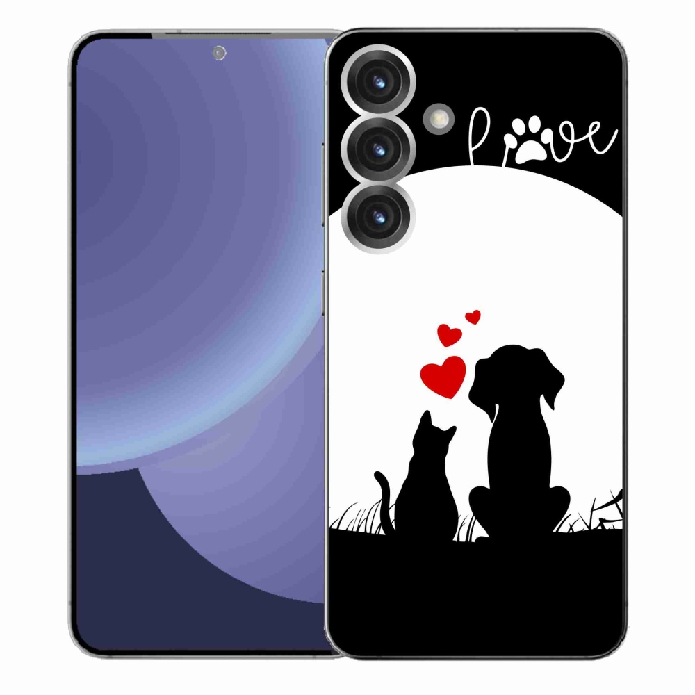Gelový kryt mmCase na Samsung Galaxy S25+ - zvířecí láska