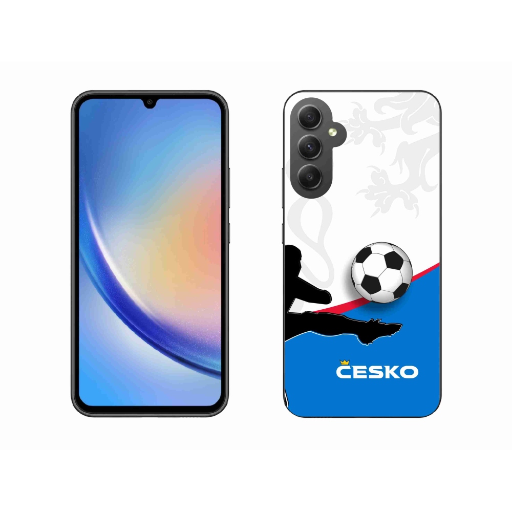 Gelový kryt mmCase na Samsung Galaxy A34 5G - fotbal Česko 3