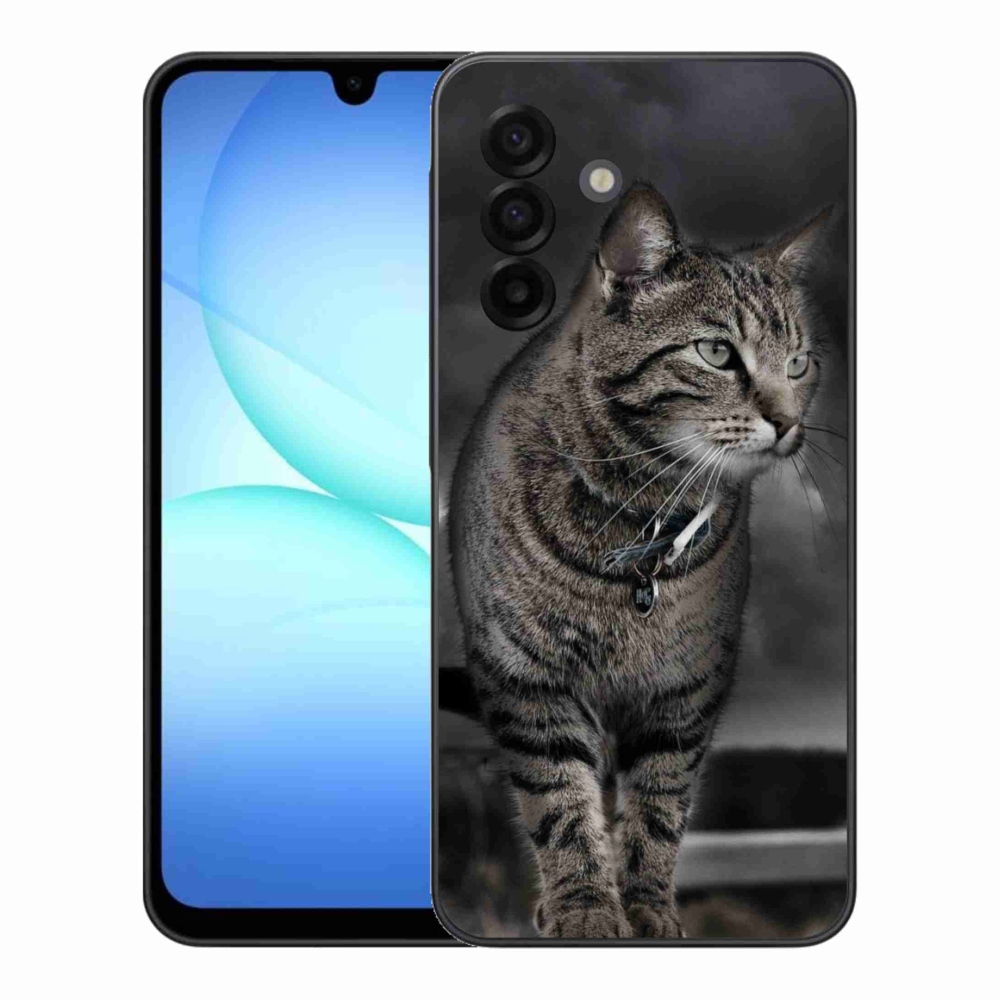Gelový kryt mmCase na Samsung Galaxy A17 4G/5G - kočka