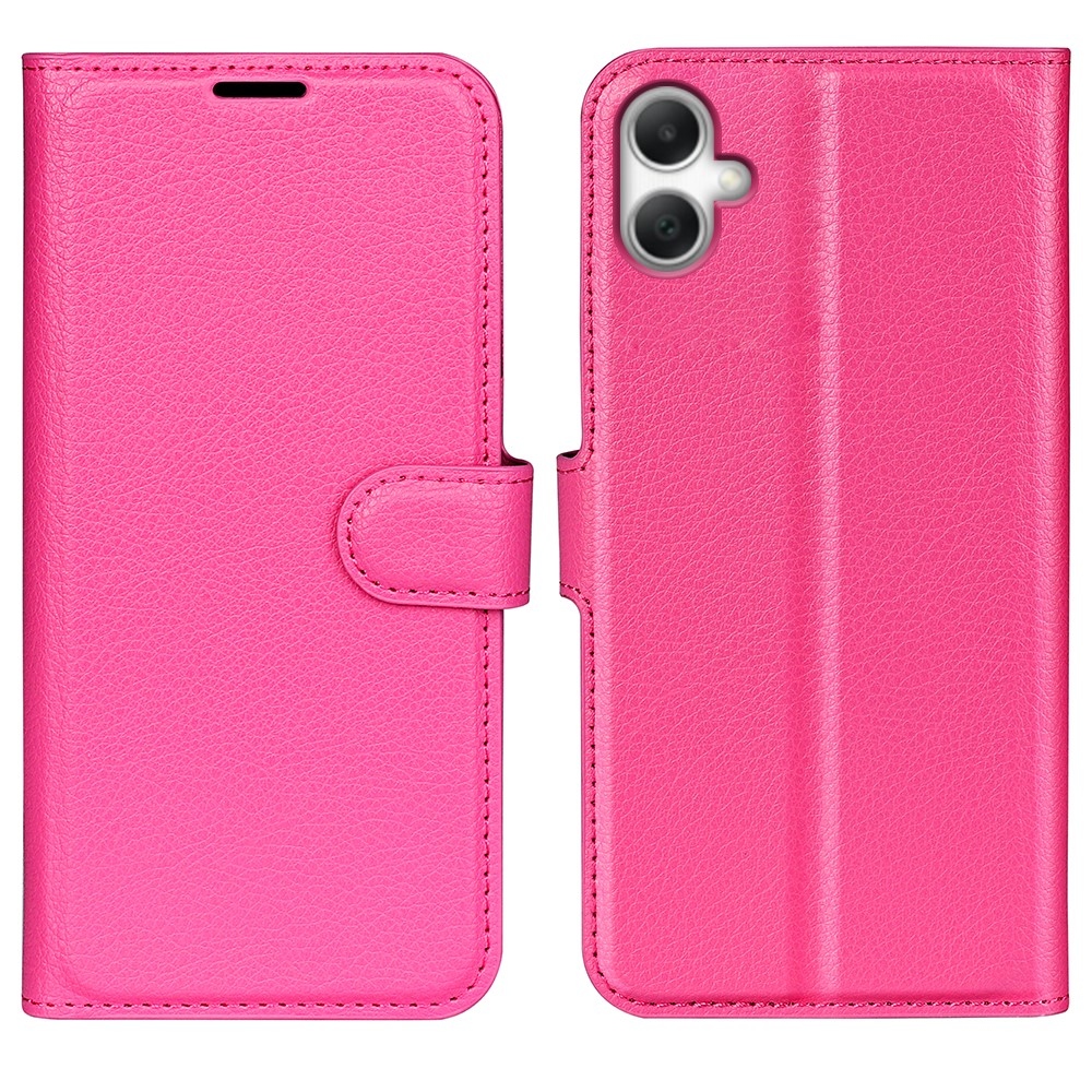 Litchi knížkové pouzdro na Samsung Galaxy A07 4G - rose