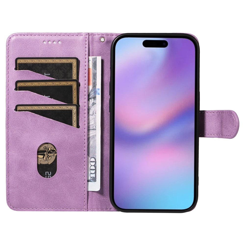 T-Shape knížkové pouzdro na iPhone 17 - světlefialové