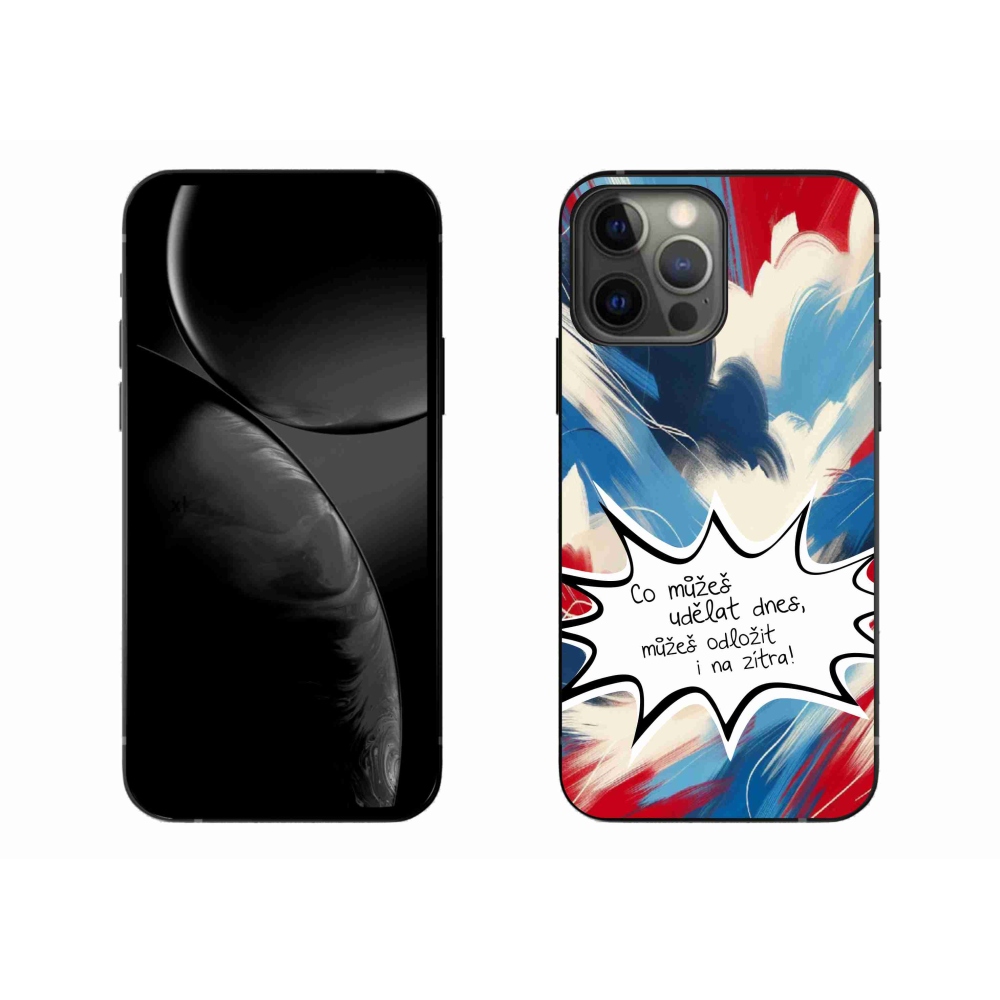 Gelový kryt mmCase na iPhone 13 Pro Max 6.7 - vtipný text 9 bílé pozadí