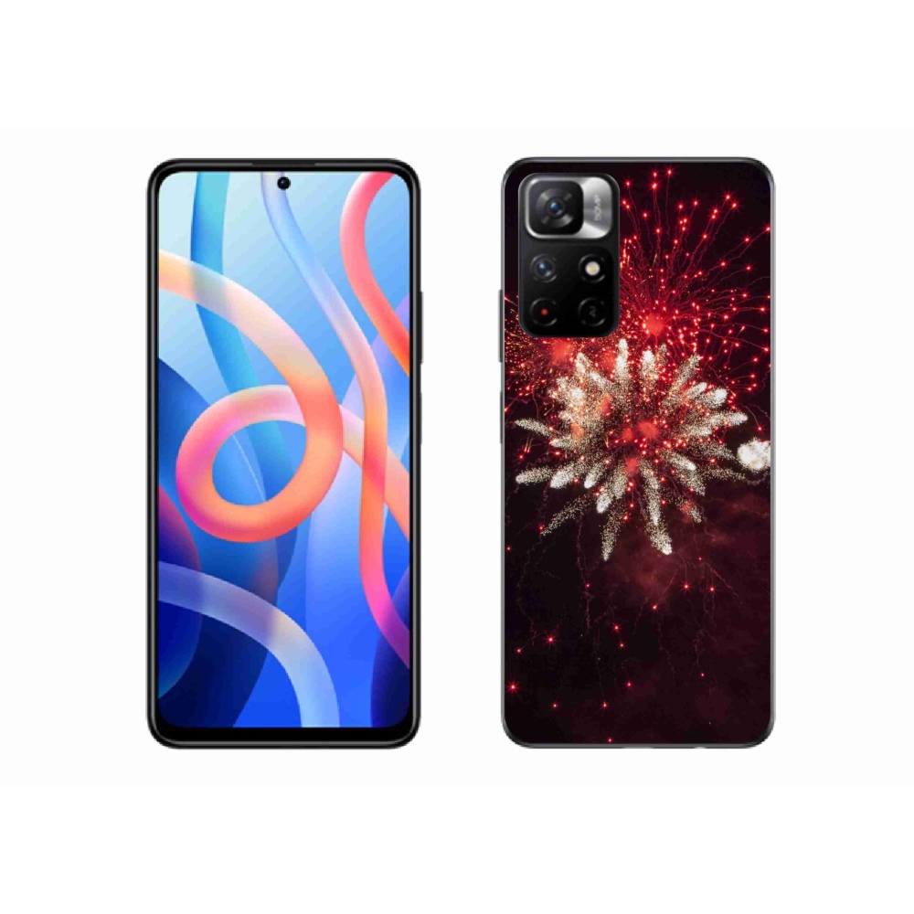 Gelový kryt mmCase na Xiaomi Redmi Note 11S 5G - ohňostroj