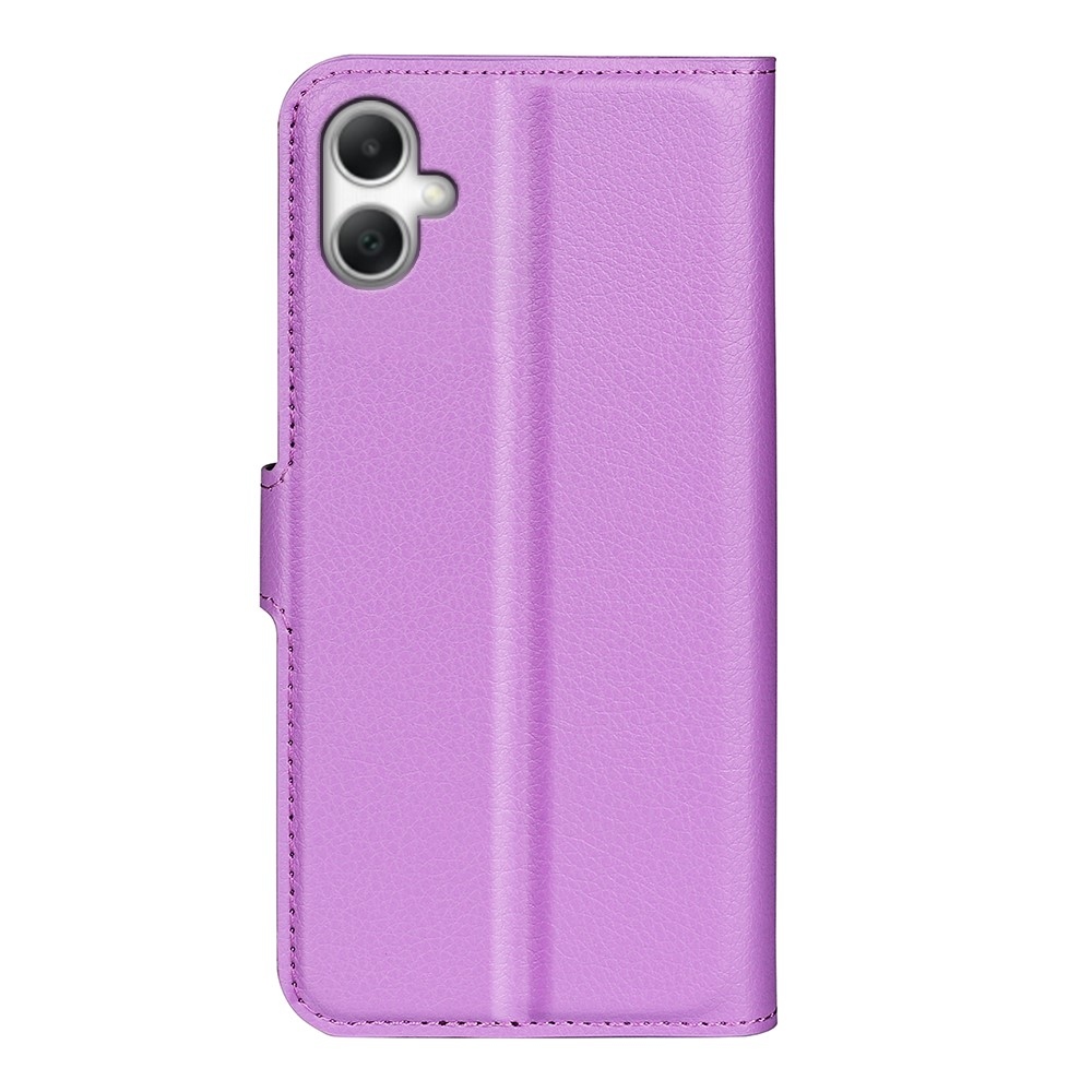 Litchi knížkové pouzdro na Samsung Galaxy A07 4G - fialové