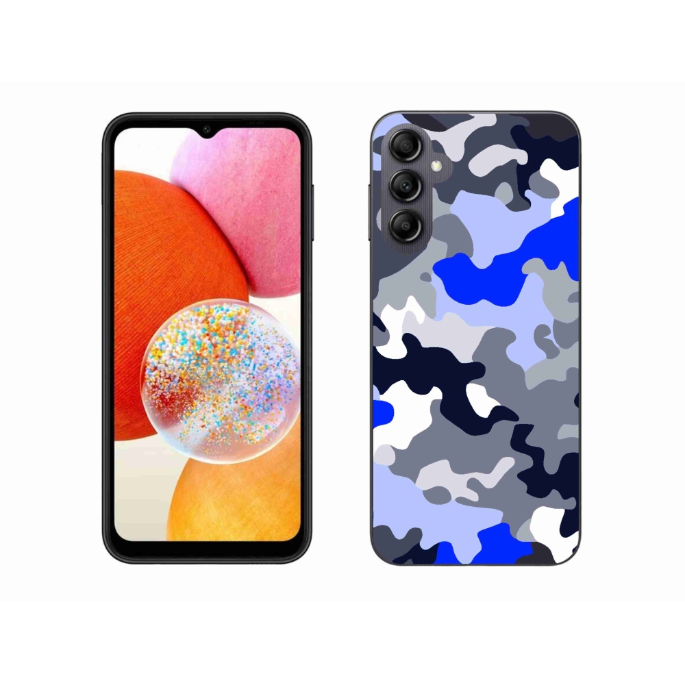 Gelový kryt mmCase na Samsung Galaxy A14 4G/5G - maskáčový vzor 8