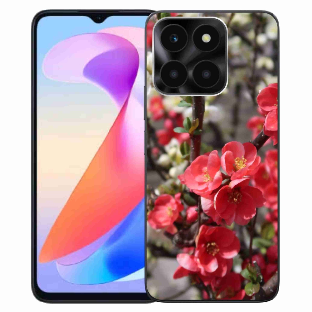 Gelový kryt mmCase na Honor X6a - červené květy