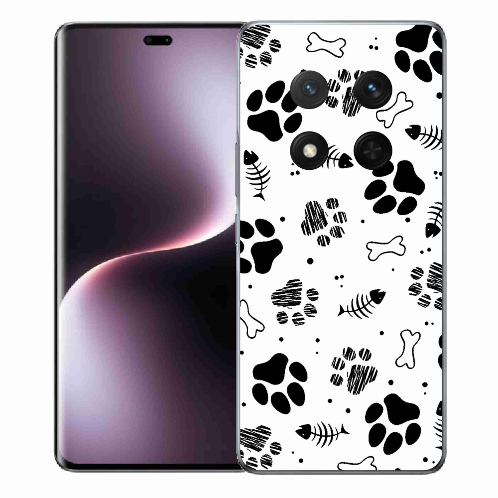 Gelový kryt mmCase na Honor Magic 7 Lite 5G - psí tlapky 1