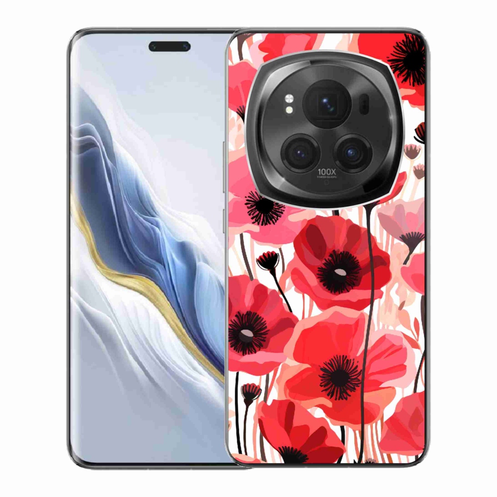 Gelový kryt mmCase na Honor Magic 6 Pro 5G - vlčí mák 1