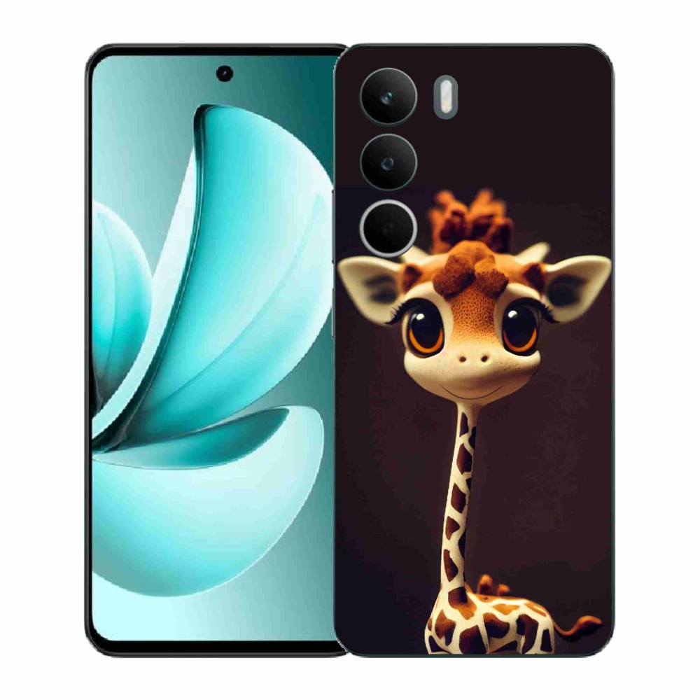 Gelový kryt mmCase na Realme C71 - malá žirafa