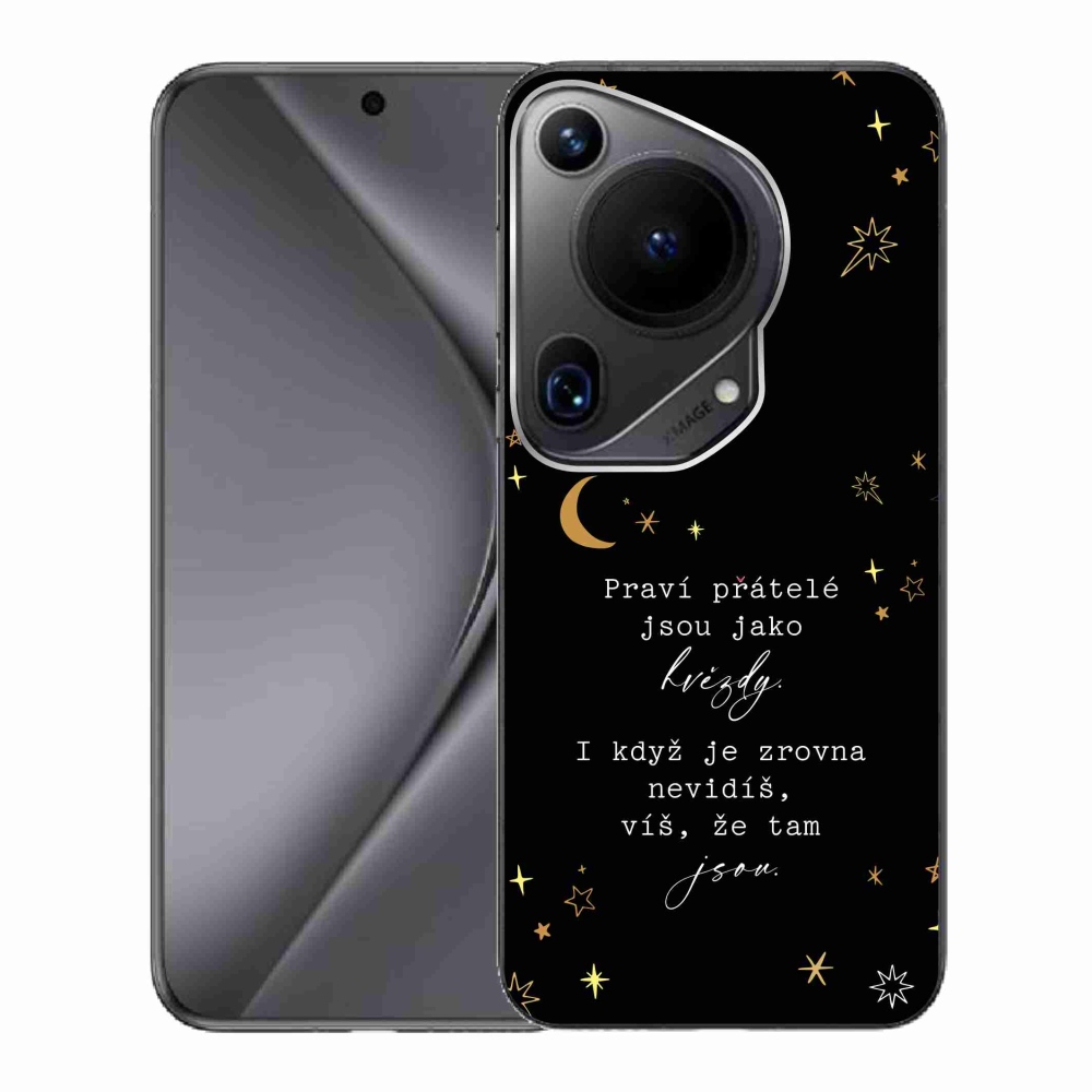 Gelový kryt mmCase na Huawei Pura 70 Ultra - citát 6 černé pozadí