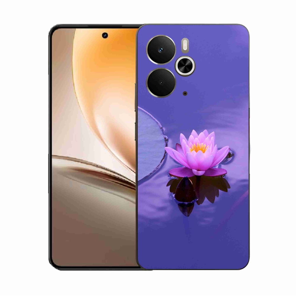 Gelový kryt mmCase na Realme 14 5G - květ na hladině