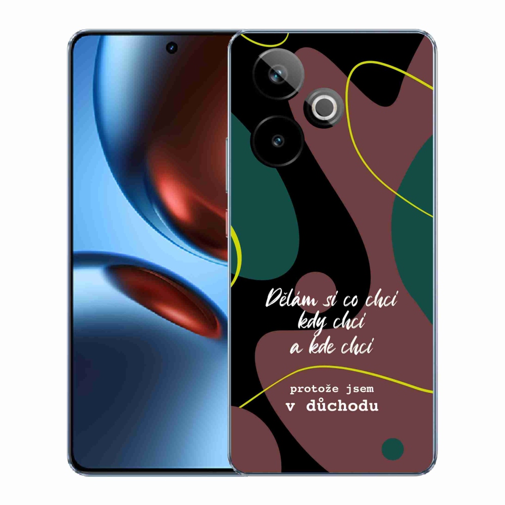 Gelový kryt mmCase na Realme GT 7 5G/GT 7T 5G - vtipný text 10 černé pozadí