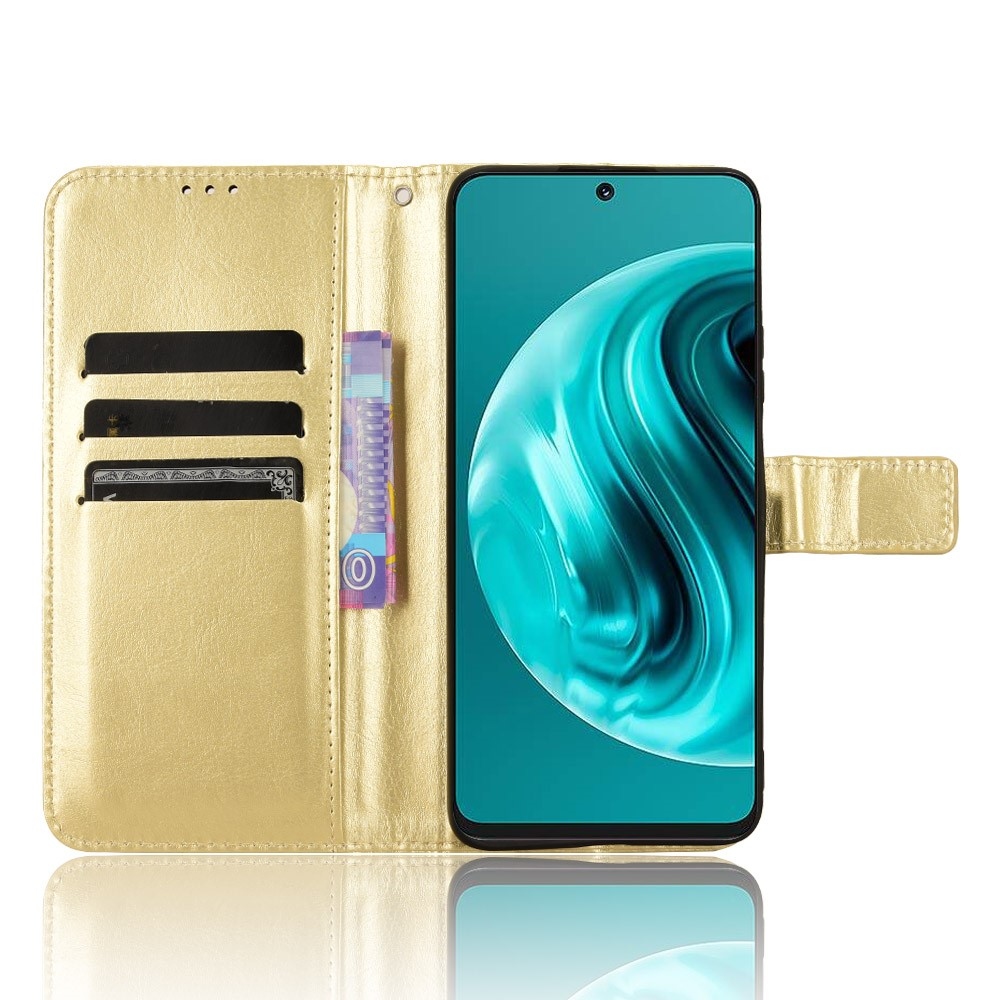 Crazy knížkové pouzdro na Huawei Nova 12i - zlaté