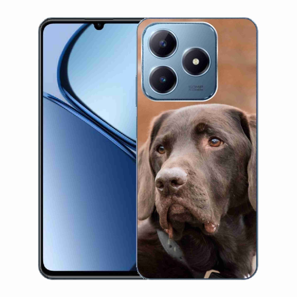 Gelový obal mmCase na Realme C63 - hnědý labrador