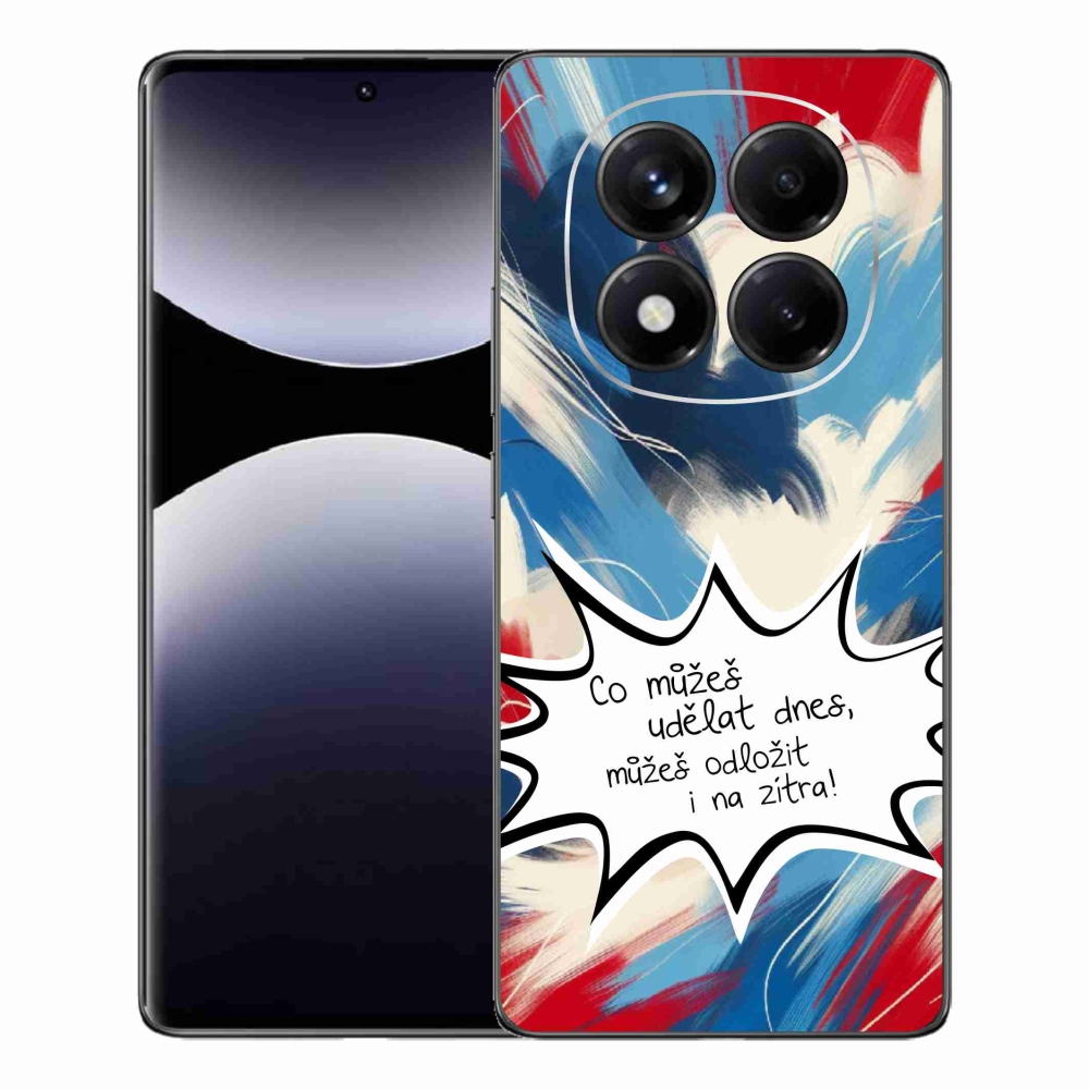 Gelový kryt mmCase na Xiaomi Redmi Note 14 Pro - vtipný text 9 bílé pozadí