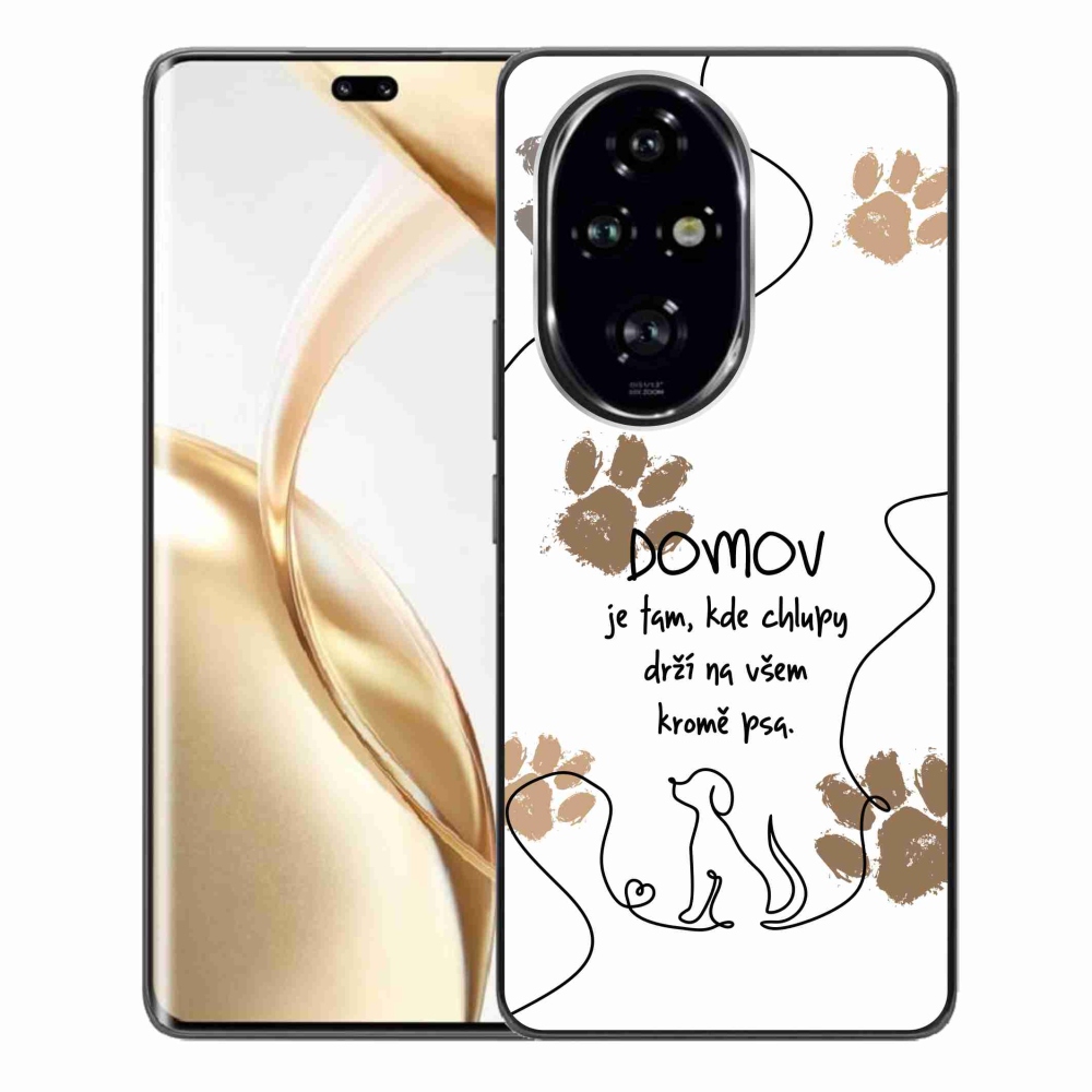 Gelový kryt mmCase na Honor 200 Pro 5G - psí motiv bílé pozadí
