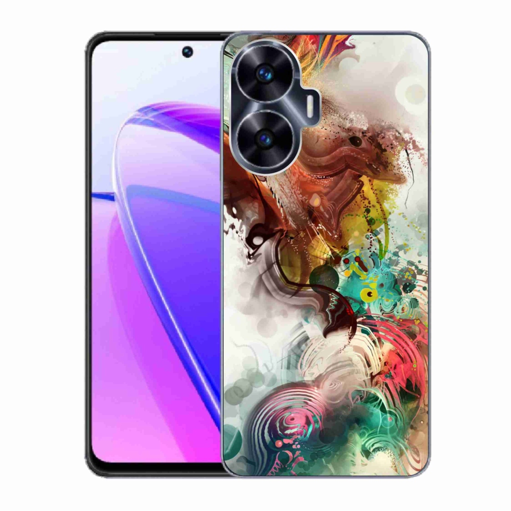Gelový kryt mmCase na Realme C55 - abstrakt 1