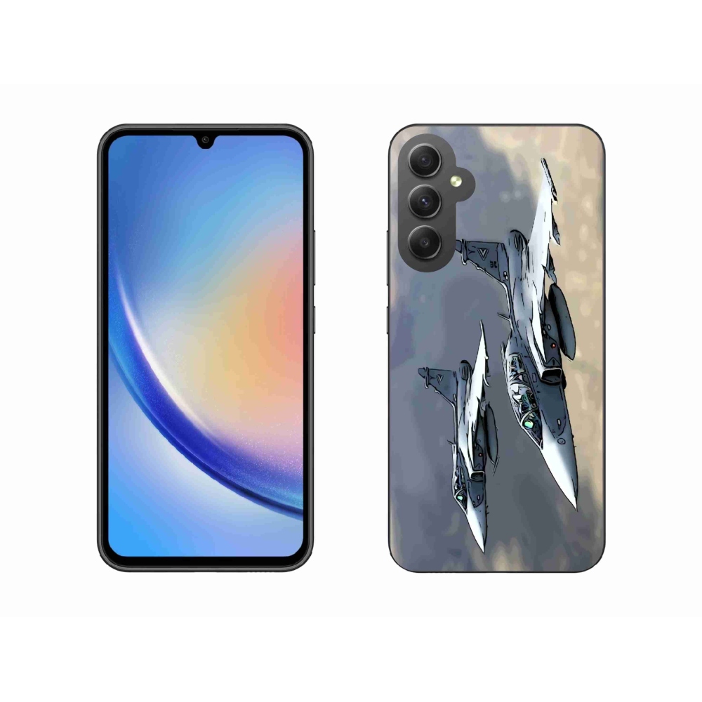 Gelový kryt mmCase na Samsung Galaxy A34 5G - stíhačky