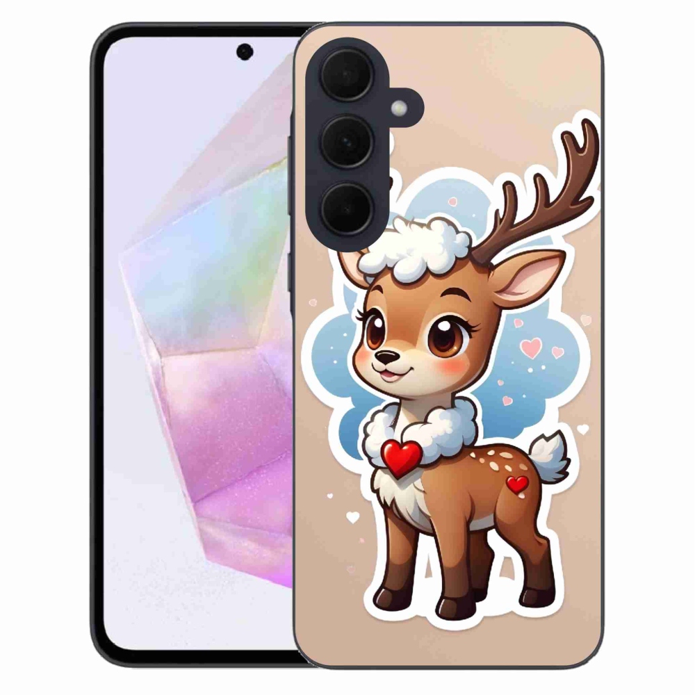 Gelový kryt mmCase na Samsung Galaxy A35 5G - kreslený sob