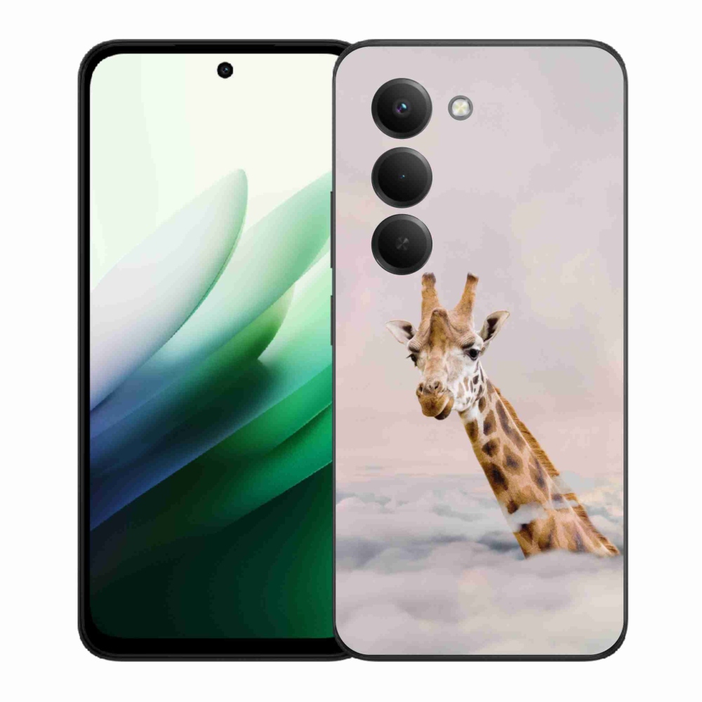 Gelový kryt mmCase na Xiaomi Redmi 15 5G (169mm) - žirafa v oblacích