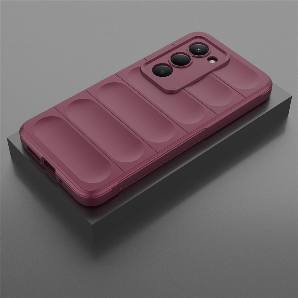 Rugg odolný gelový obal na Xiaomi Redmi 15 4G (171mm) - vínový
