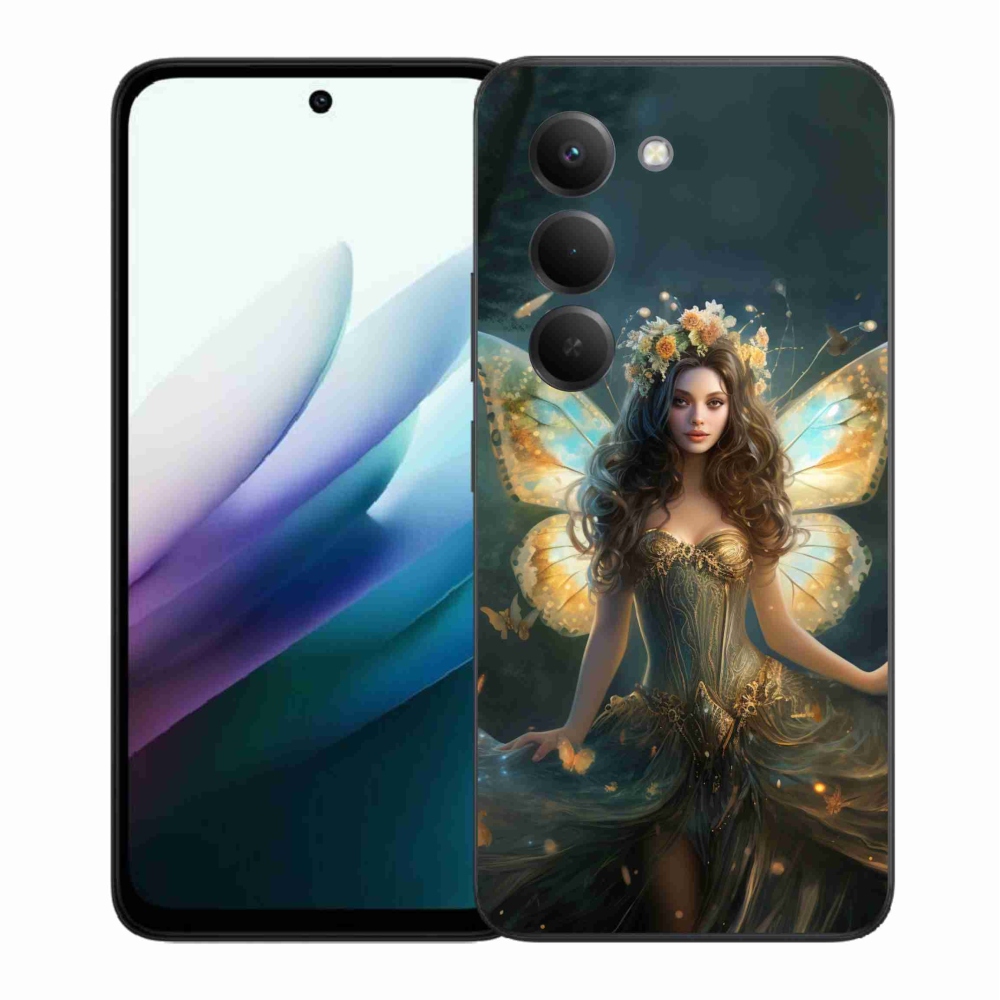Gelový kryt mmCase na Xiaomi Redmi 15 4G/5G (171mm) - motýlí žena