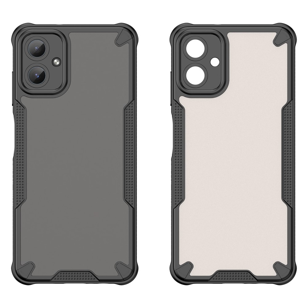 Frosted odolný kryt na Samsung Galaxy A06 4G - černý